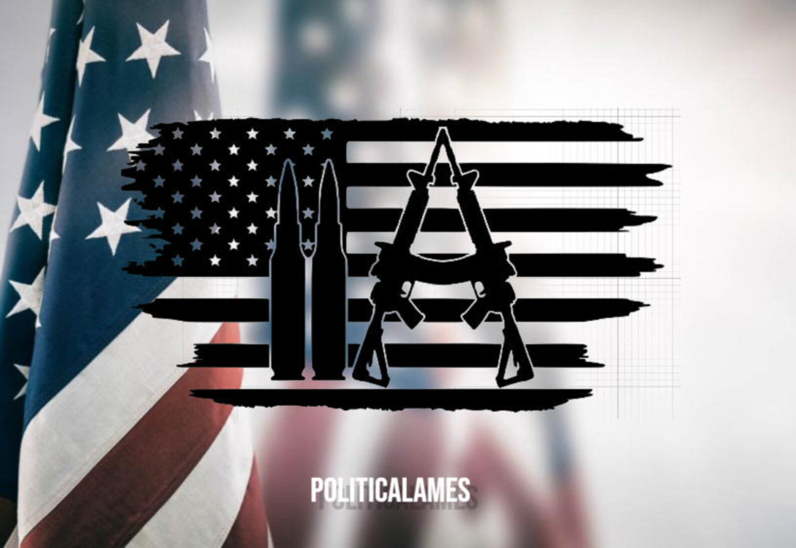 2A American Flag Die Cut Vinyl Decal Etsy