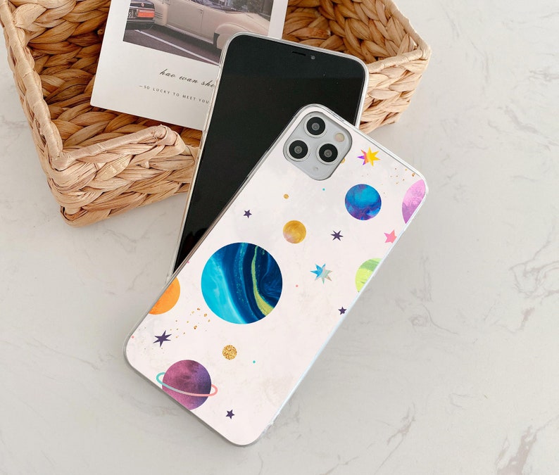 Planet phone case for iPhone 12 11 Pro Max iPhone XR case iPhone XS phone case Apple iPhone X Case iPhone 7 Plus iPhone 8 Plus iPhone 6 jc57
