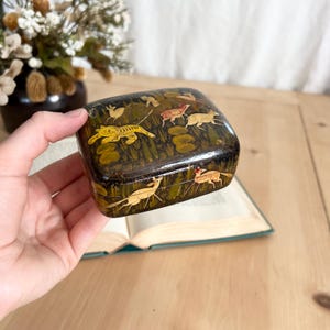 Kashmir Paper Mache Trinket Box - Etsy