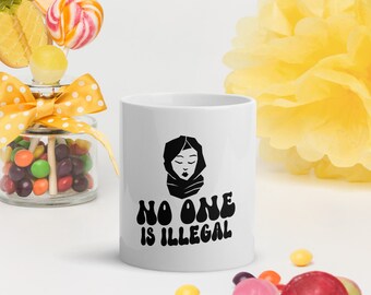 Muslim Gifts For Women Hijab Gift EQuality Hijabi Coffee Mug Islamic Gifts For Feminist Activist Antiracist Mug Pro Immigrant Human Rights