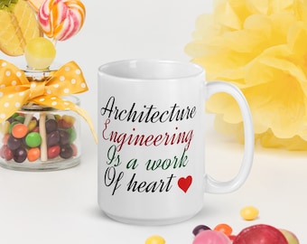 Ingeniero de Arquitectura Taza Física Regalo Ingeniero Civil Regalo, Taza de Ciencias Regalo de Graduado para Ingenieros Birhday, Regalo de San Valentín para Ingeniero Civil