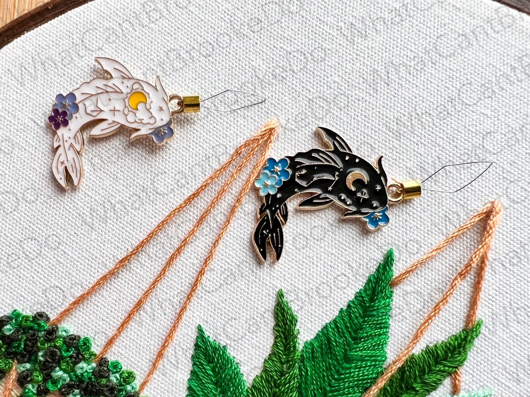 White or Black Fish Needle Threader With Option to Make Into Magnetic ...
