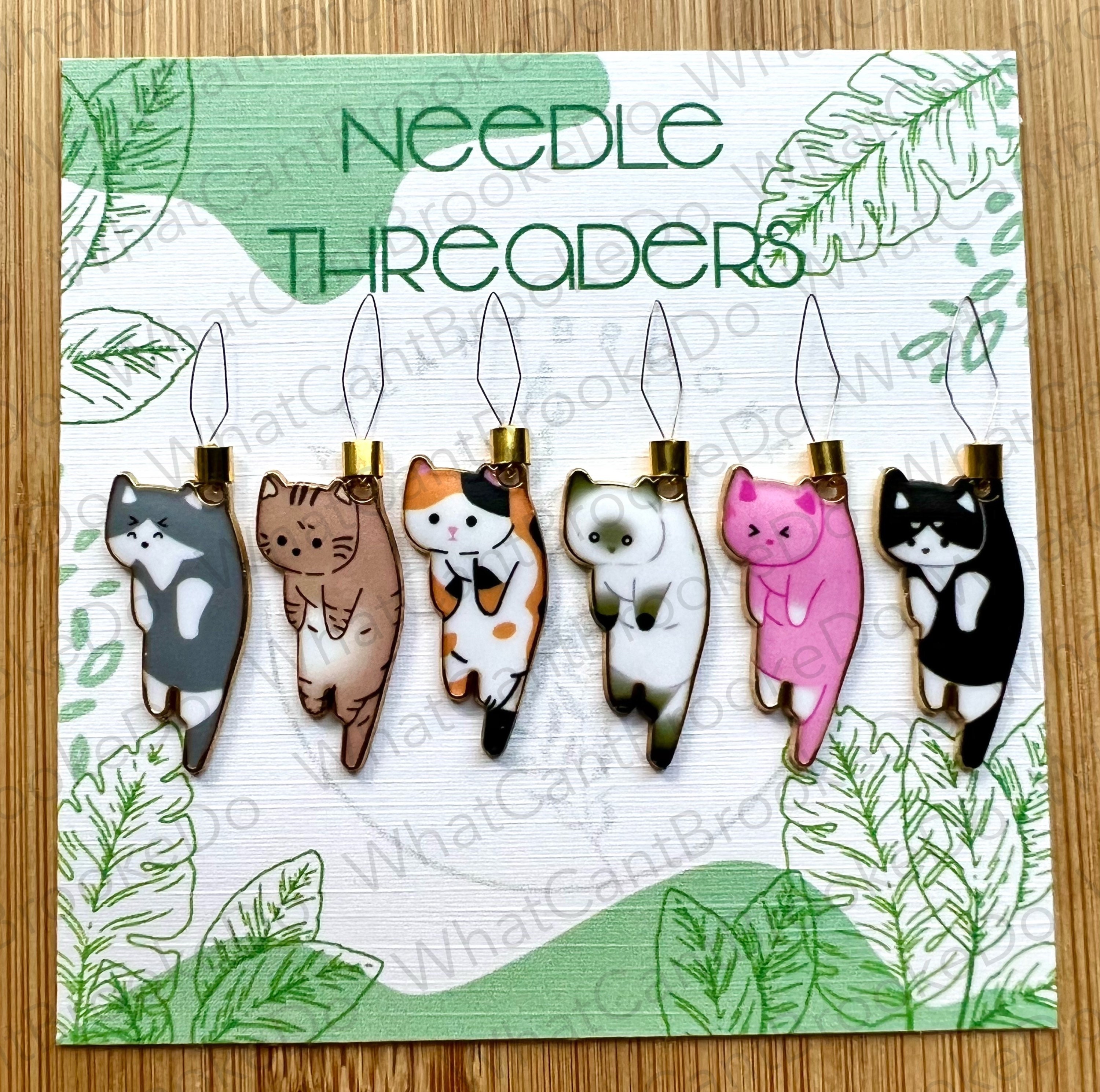 Meow Cat Magnetic Needle Case for Holding Needles Cross Stitch