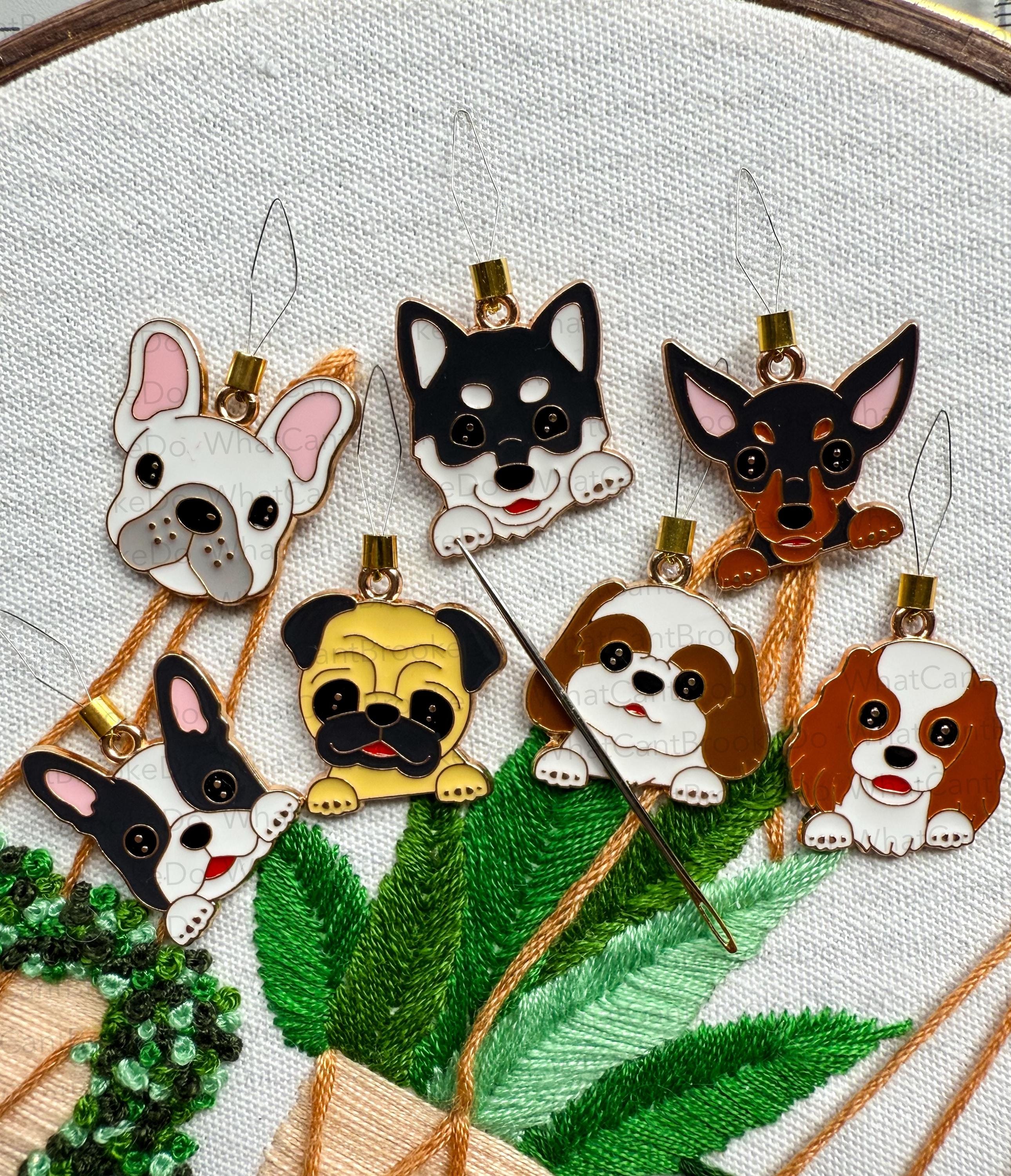 Loyal Dog Needle Threader with Option to Make Into Magnetic Threader Minder - Embroidery, Sewing, Cross-stitch, Needlepoint - Single Item