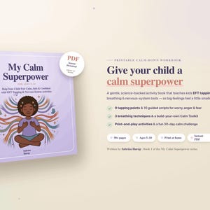 子ども向け対処スキルワークブック、大きな感情のための自己調整アクティビティ、落ち着くためのコーナープリント、感情調整、不安、SEL