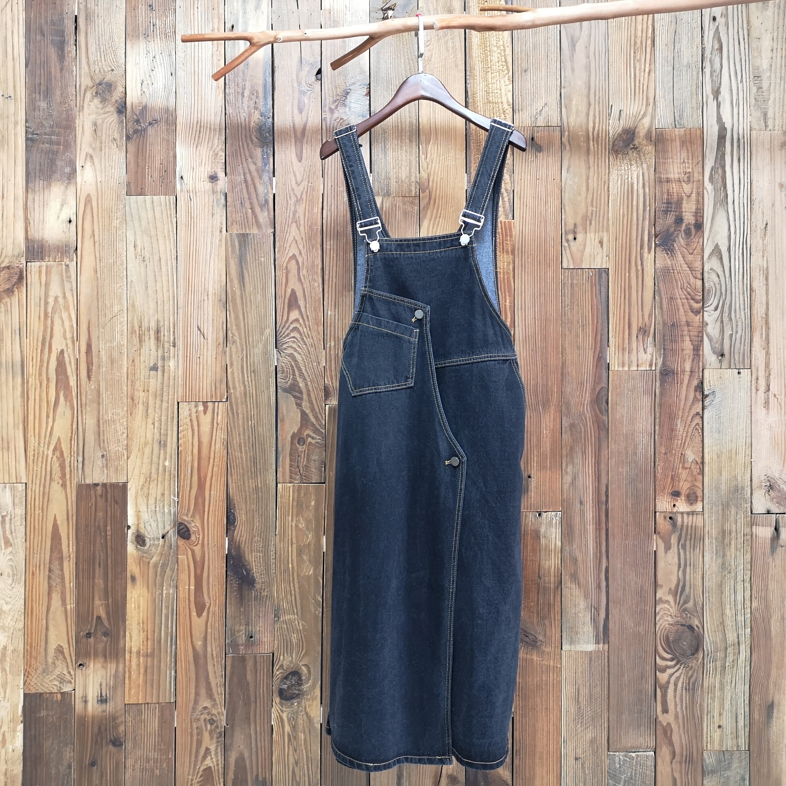 Aline women's suspender denim dress Spring and autumn new Etsy