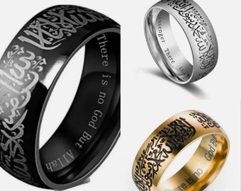 Islamic Shahada Ring For Men Women Jewellery Gift