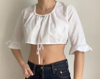 Vintage-Baumwoll-Top, Größe Klein