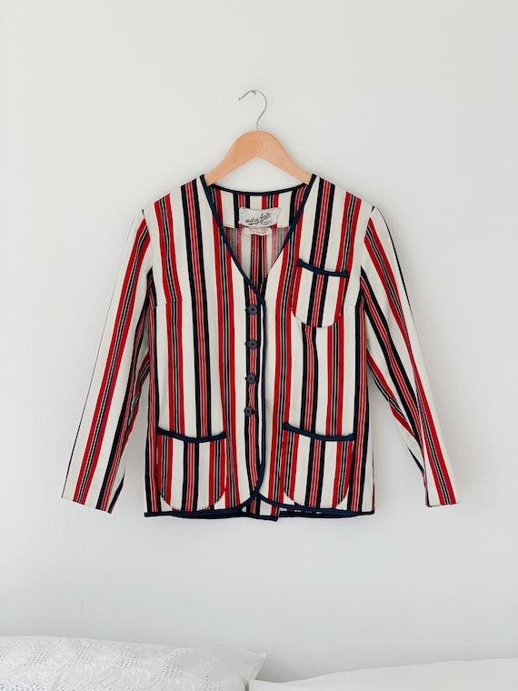 1950-1960 Stripes Jacket Size Small - Etsy