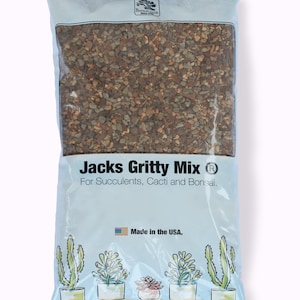 Bonsai Jack Succulent, Cactus and Bonsai Soil - Jacks Gritty Mix – fast draining – fight root rot – optimized ph