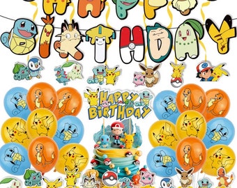 Pokemon balloon party decoration set