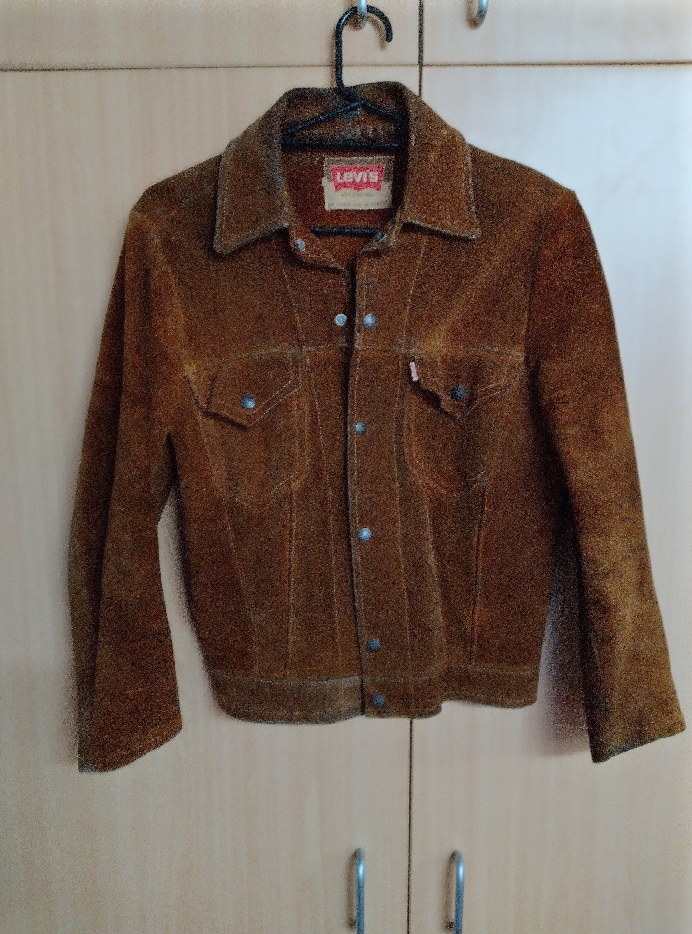 Vintage Levi strauss & co suede leather jacket made in Etsy