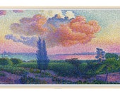 Frame TV Art Summer Landscape Pink, Antique Oil Painting Samsung TV Instant Download, Retro Vintage Digital Tv Art