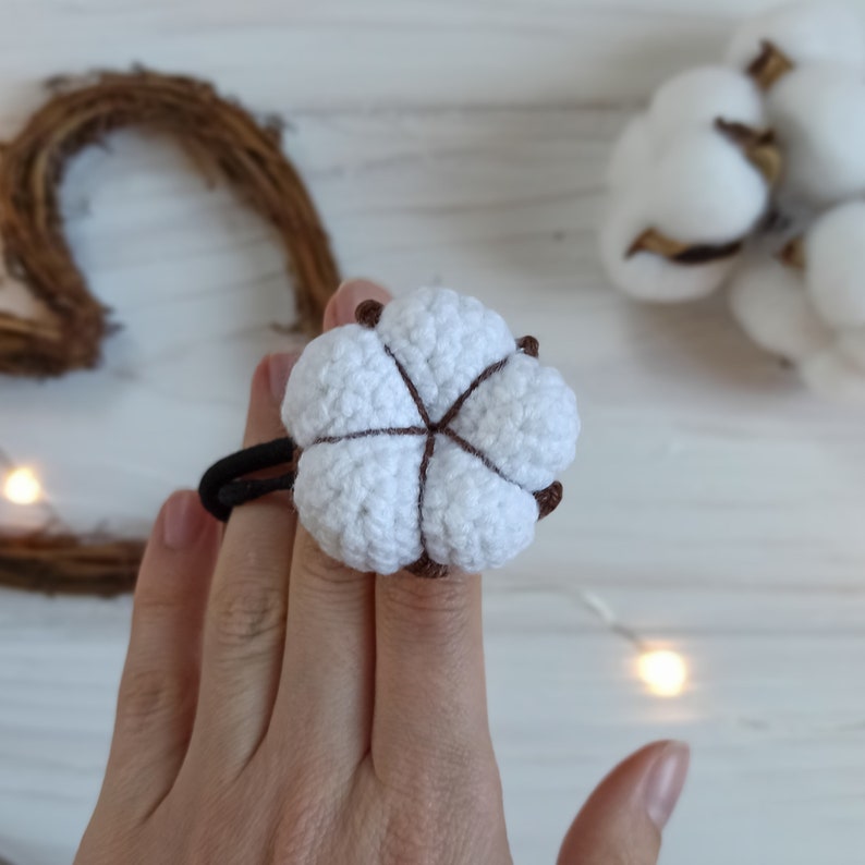 Cotton Flower Easy Crochet Pattern for Beginners Amigurumi Etsy