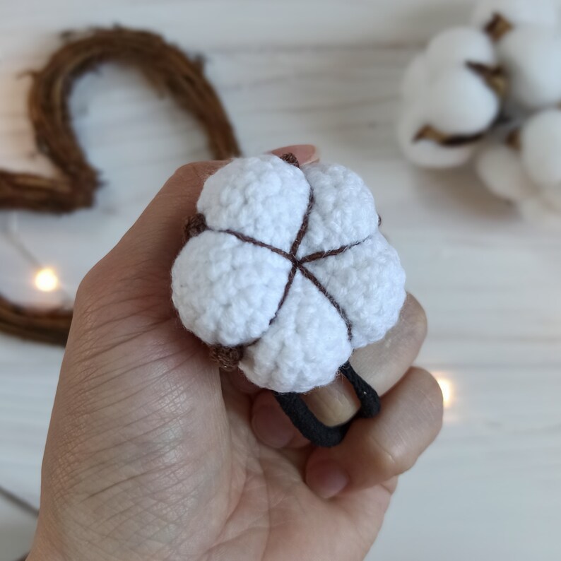 Cotton Flower Easy Crochet Pattern for Beginners Amigurumi Etsy