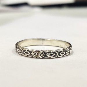 Band Ring 925 Sterling Silver Ring Mini Silver Ring