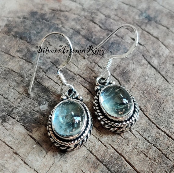 Aquamarine Earring , 925 Sterling Silver Earring ,Gemstone Earring ,Wonderful  Earring ,Dangle Earring ,Designer Earring, Gift for her