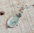 Aquamarine Pendant ~ 925 Sterling Silver ~ Handmade Pendant ~ Blue Gemstone Pendent ~ Amezing Pendent ~ Latest Pendent ~ Gift for love product logo
