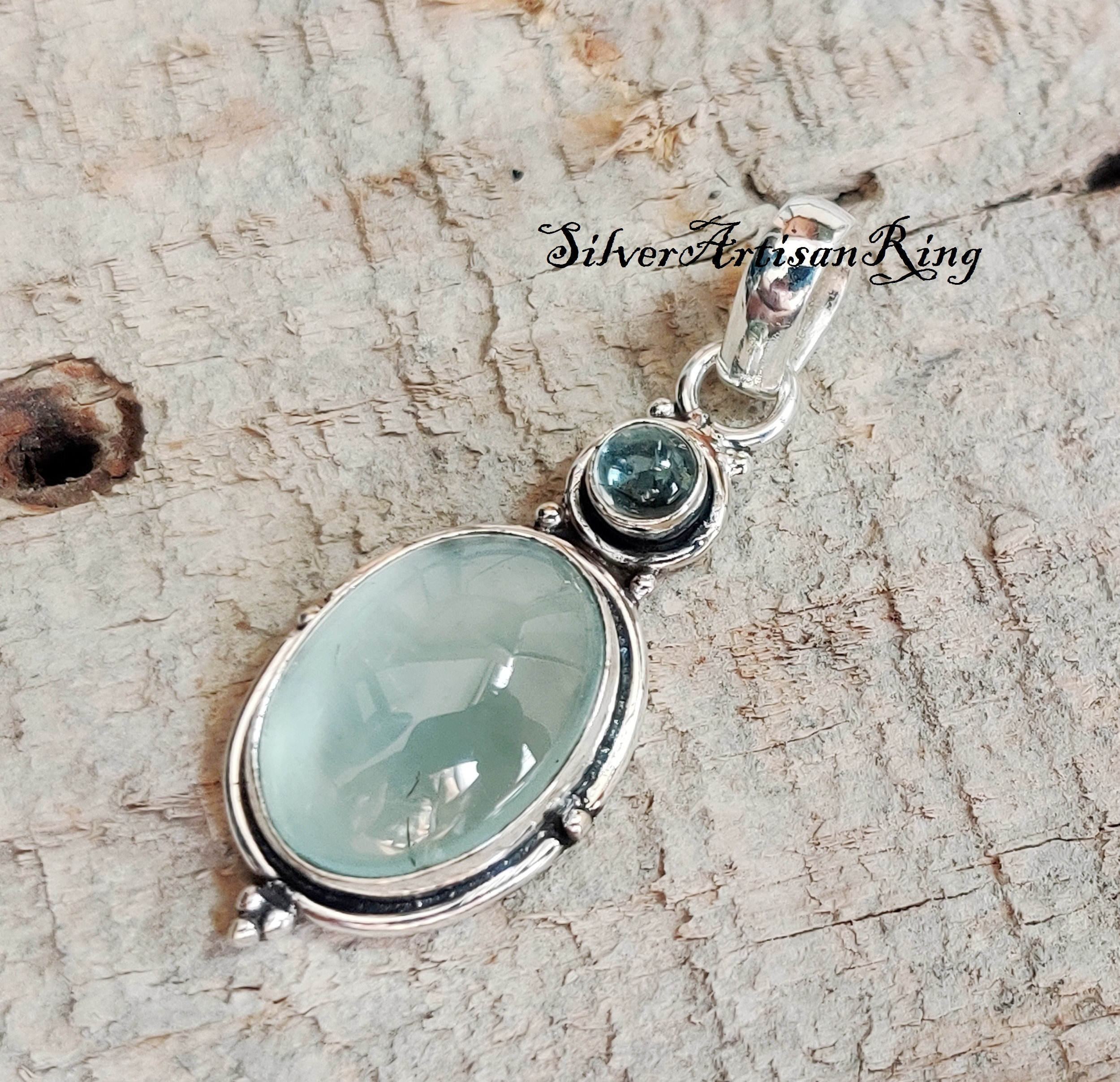 Aquamarine Pendant ~ 925 Sterling Silver ~ Handmade Pendant ~ Blue Gemstone Pendent ~ Amezing Pendent ~ Latest Pendent ~ Gift for love
