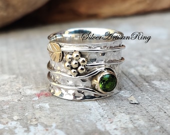 Peridot Ring ,925 Sterling Silver Ring ,Amethyst Ring, Handmade Ring, Gemstone Ring, Silver Jewelry ,Beatiful Ring, Woman Ring , Gift item