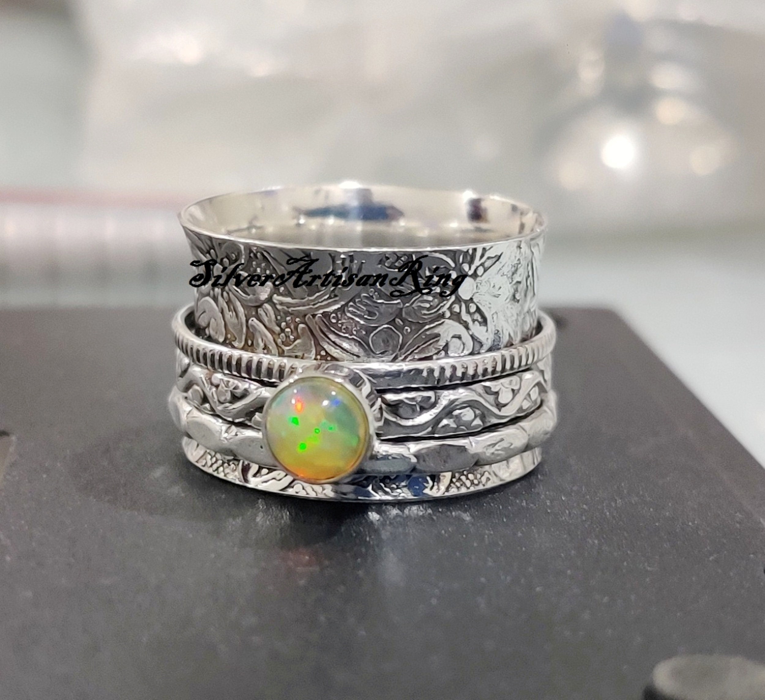 Opal spinner sale ring