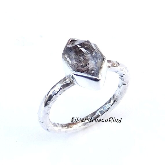 Herkimer Diamond Ring * 925 Sterling Silver Ring * Handmade