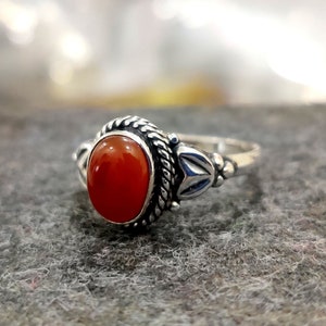 Most Popular Carnelian Ring 925 Sterling Silver Ring Meditation Ring Handmade Ring Silver Jewelry Ring Beatiful Ring Statement Ring++++