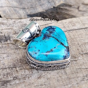 Shattuckite Pendant* Gemstone Pendant* 925 Silver Pendant *Stylish Pendant* Heart Designer Pendant* Amezing Pendant* Attractive Pendant*