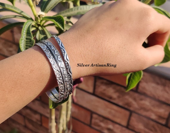 Three Amazing Designer Hammered Bangle