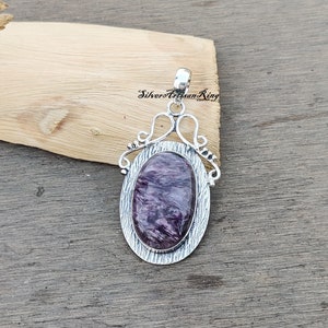 Charoite Gemstone Pendant, 925 Sterling Silver Pendant, Beautiful Pendant, Handmade Pendant, Women Pendant, Charoite Jewelry