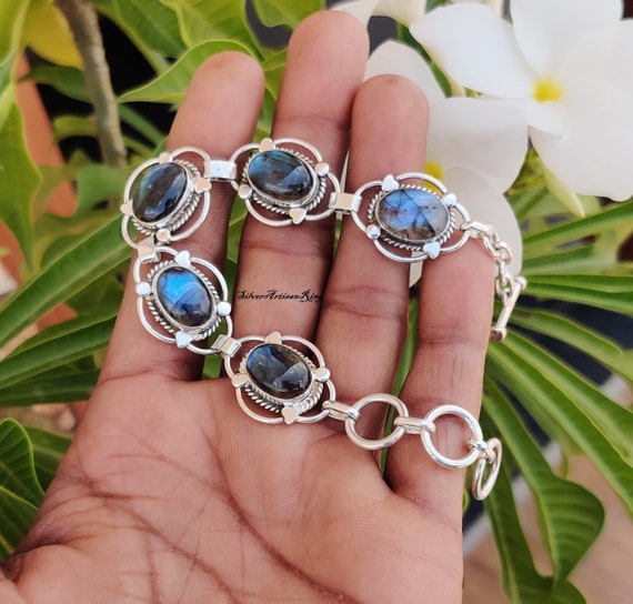 Bracelet uni Labradorite 8mm - taille unique