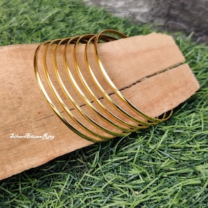 Set of 7 Bangles* Stacking Bangles* Gold Plated Bangle* 7 Day Bangles* Round Bangles* Hand Bangles* Marvelous Bangles* Gold Plated Jewelry
