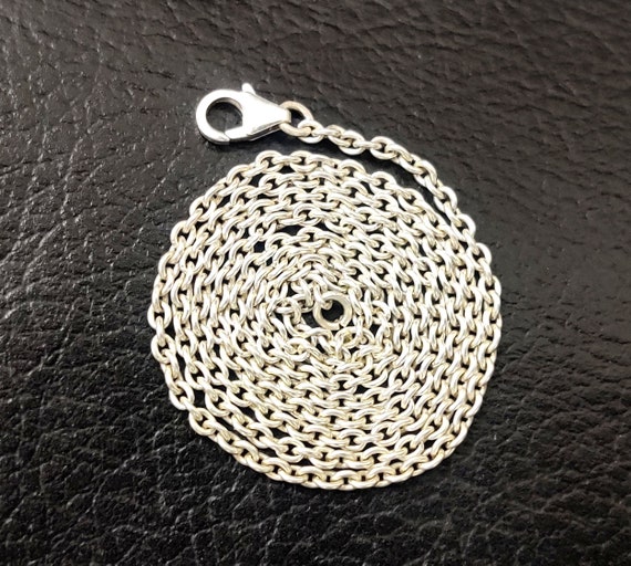 925 silver chain, Silver Necklace, Silver Jewelry, Curb Chain, Silver Chain for Kids, Women, Handmade Chain, Mother's Day Gift