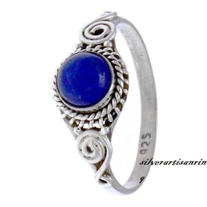 Lapis Lazuli Ring *925 Silver Ring * Handmade Ring* Mom, Mothers Ring* Dainty Silver *Bridesmaid Gift* Rings For Women * Beatiful Ring++