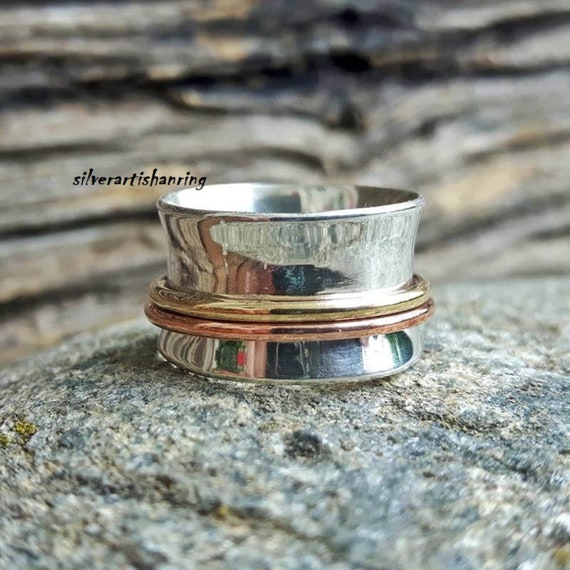 Spinner Ring ,925 Sterling Silver Ring ,Meditation Ring, Silver Jewelry ,Worry Ring, Anxiety Ring , Beatiful Ring, Spinner ring