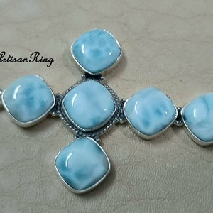 Larimar Pendant ,925 Sterling Silver,Gemstones Pendant, Silver Jewelry, Gifts for Women, Gift for Her, Neck Pendant,Beatiful Pendant+++
