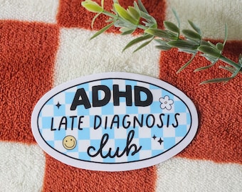 Adhd sticker neurodivergent brain neuro spicy cute planner journal hydroflask waterproof stickers autistic mental health awareness gift