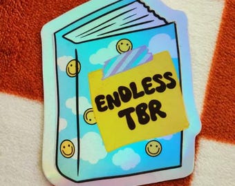 Endless TBR reading glossy waterproof hydroflask journal planner hilarious book tbrbookish kindle books