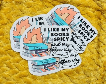 Smut sticker iced coffee glossy waterproof hydroflask journal planner Mashup meme