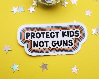 Gun reform sticker protect kids school safety protest hydroflask journal planner waterproof