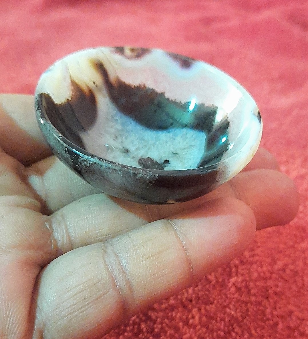 Black onyx Gemstone Bowl Onyx natural hand carved bowl Etsy