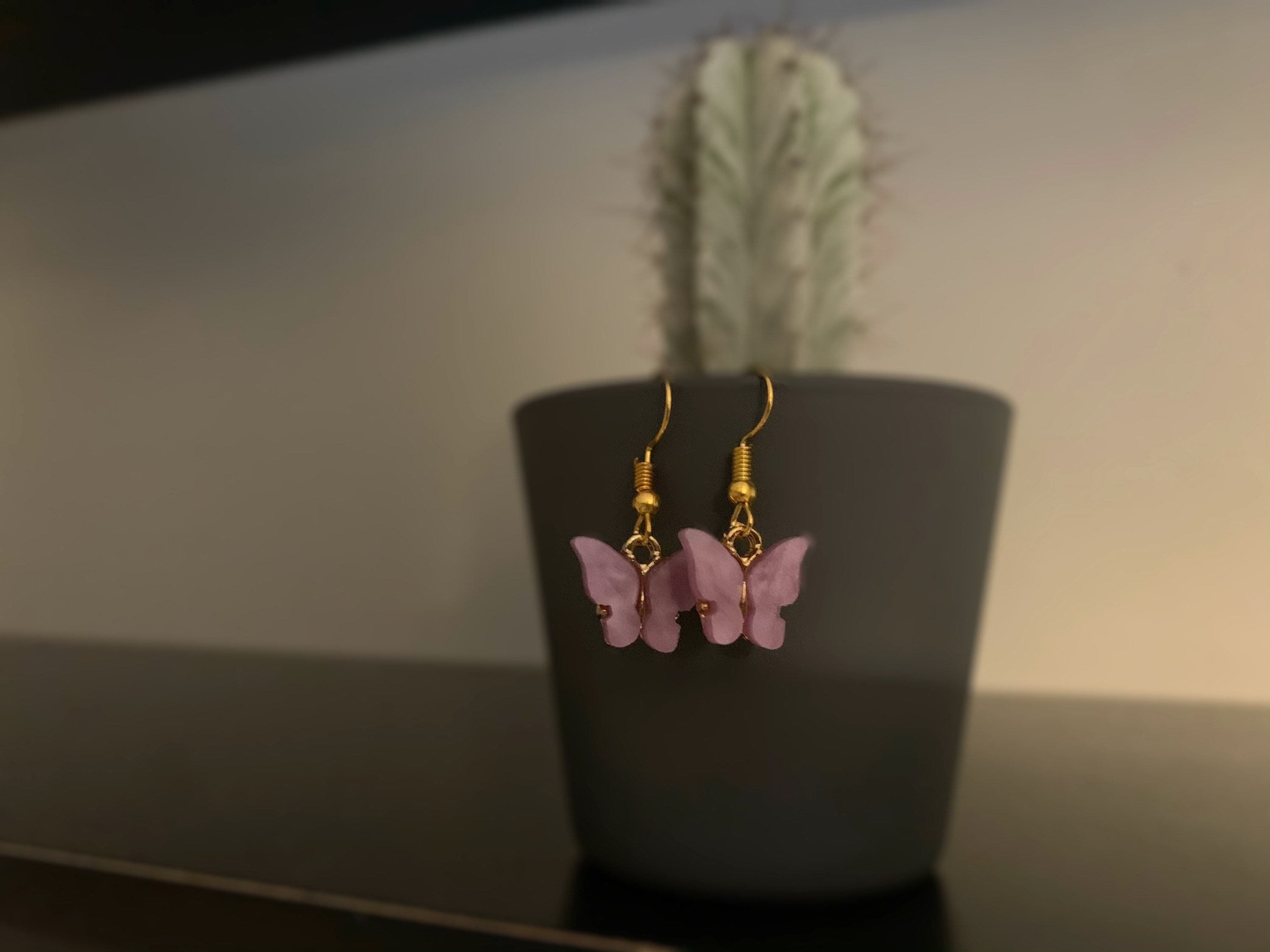 Handmade Butterfly Earrings Cute Aesthetic Gold Plated Etsy