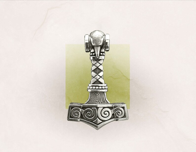 Pendentif Marteau De Thor En Argent Massif Par Toulhoat – Bijou Celtique Et Viking Neuf