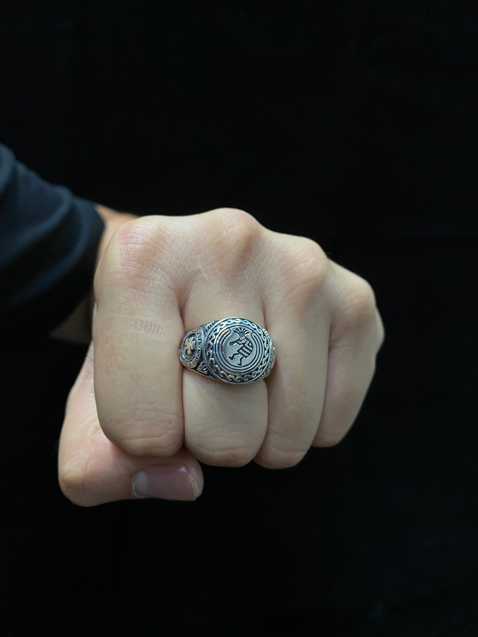 Adjustable Ring For Mens S925 Etsy