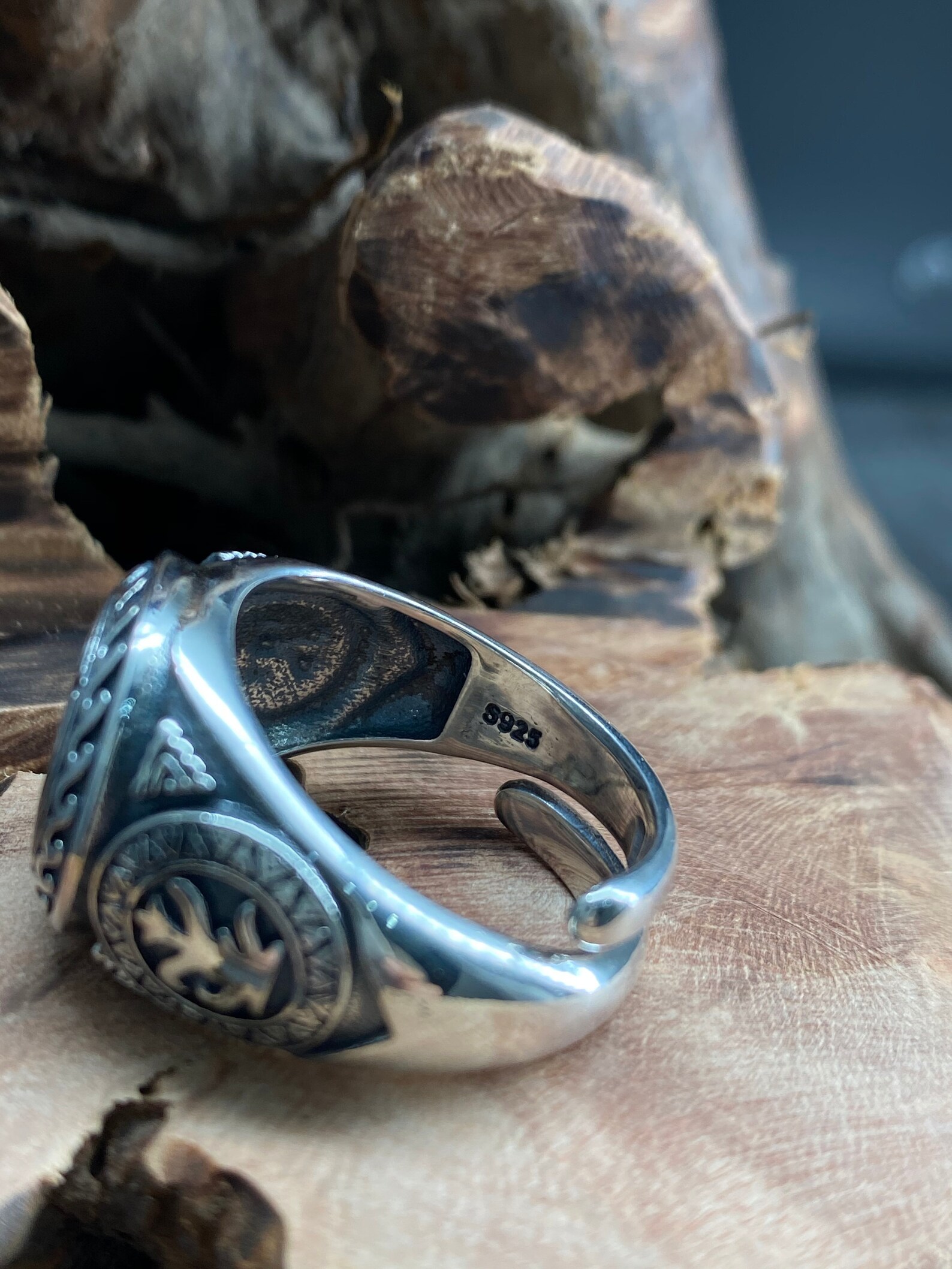 Adjustable Ring For Mens S925 Etsy