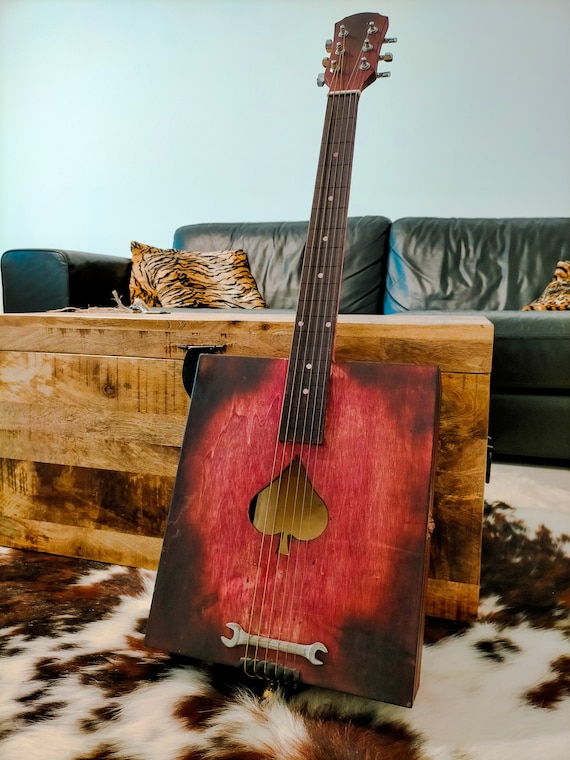 PREORDER - Ace - Six Strings Wine Box Fretless Guitar - Etsy