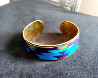 Golden cuff bracelet for women
