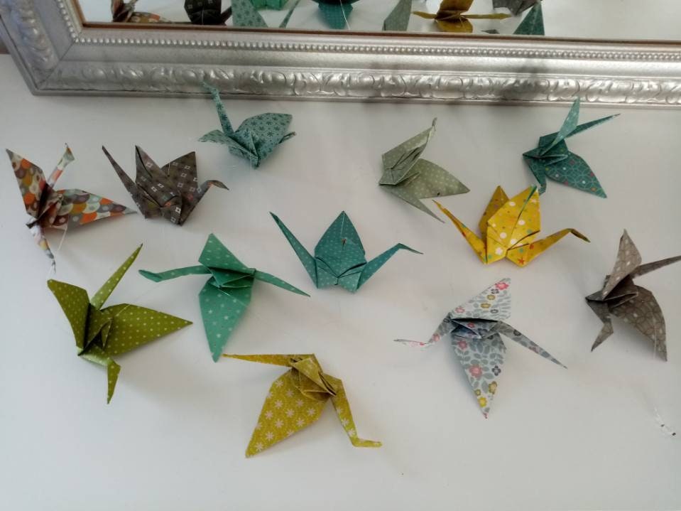 Guirlande Oiseau Origami Pour Enfant