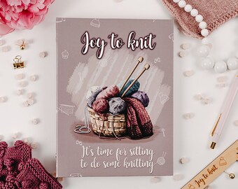 Knitting planner notes and notebook journal arrange your crafts notes