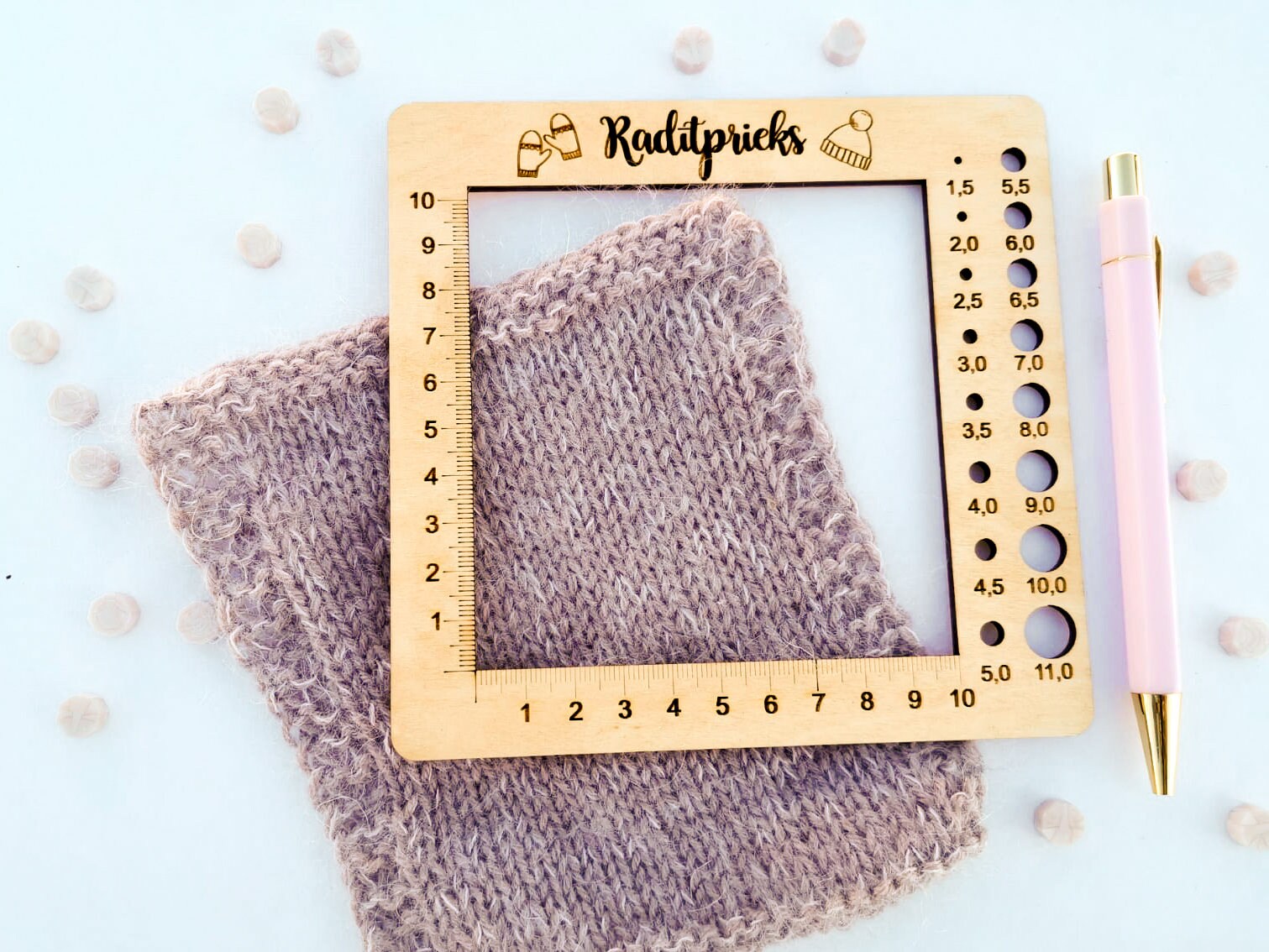 Knitting and Crochet Gauge Ruler Best Gift Tool for Knitter Etsy